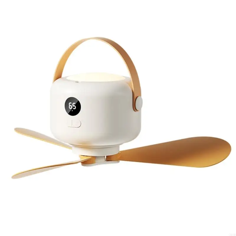 

G6DD Quiet Hanging Fan LED Illuminations Low Power Airflows Camping Cruise Indoor Outdoor Use