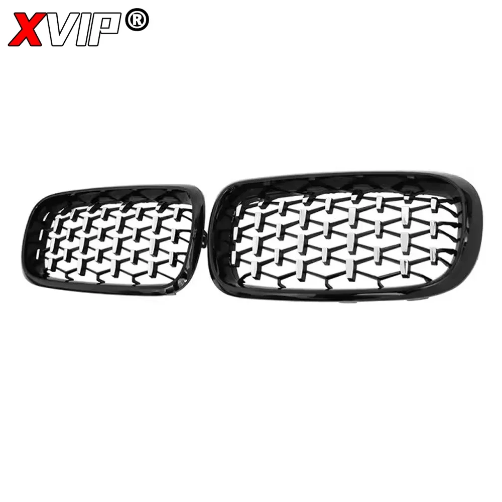 XVIP argento diamanti stile paraurti anteriore griglie renali per BMW X5 F15 X6 F16 2014-2019 X5M F85 X6M F86 griglia stile linea singola