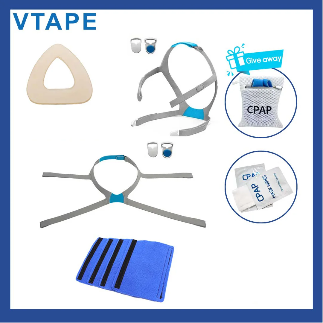 

Комплект из 2 шт., совместимый с ремешком Airfit F30, удобная сменная часть вентилятора, апноэ во сне, храп, без маски, головной убор