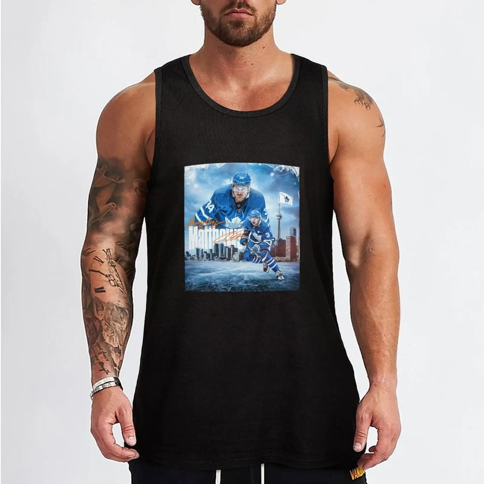 Auston Matthews Tank Top Sleeveless top t-shirts man summer clothes for men