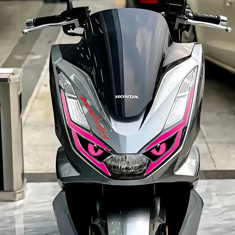 

for PCX160 Moto headlights 3D demon eye stickers decorative stickers motorcycle decals stickers Accessories Transparents Decals