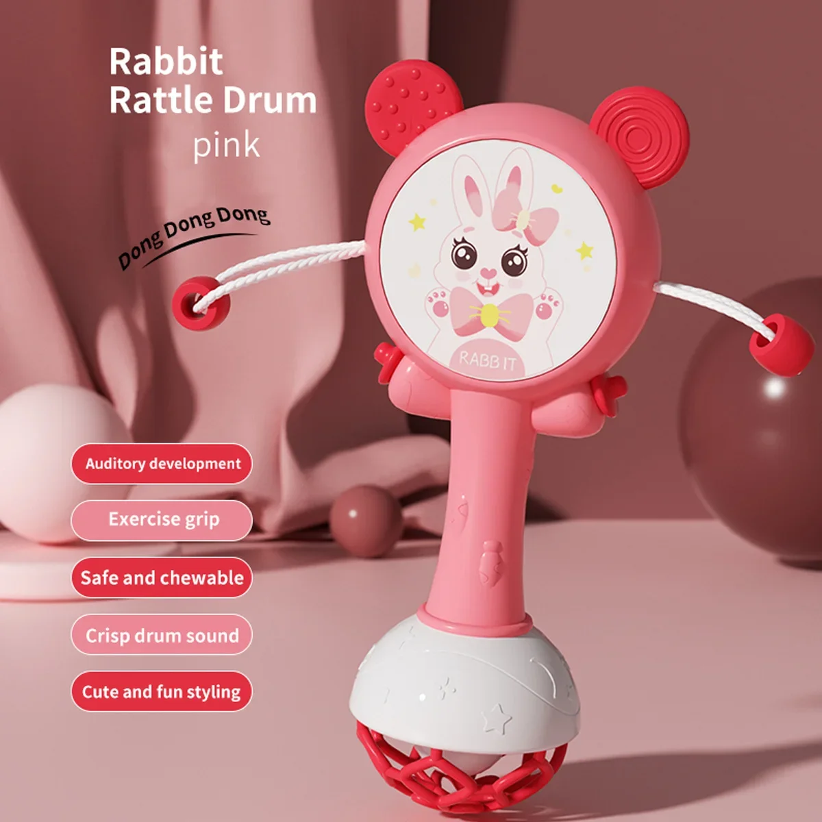 Kinderen Rammelaar Speelgoed Bijtring Hand Bells Mobiele Baby Stop Weep Scheur Rammelaars Vroeg Educatief voor Pasgeboren Geschenken