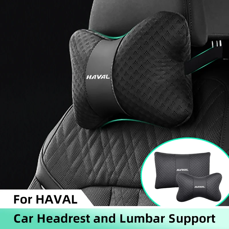 Car Headrest Lumbar Support Lumbar Cushion for Haval Jolion H1 H2 H6 H9 H7 F7X F7 H2S M6 Auto Neck Pillow Backrest Lumbar Pillow