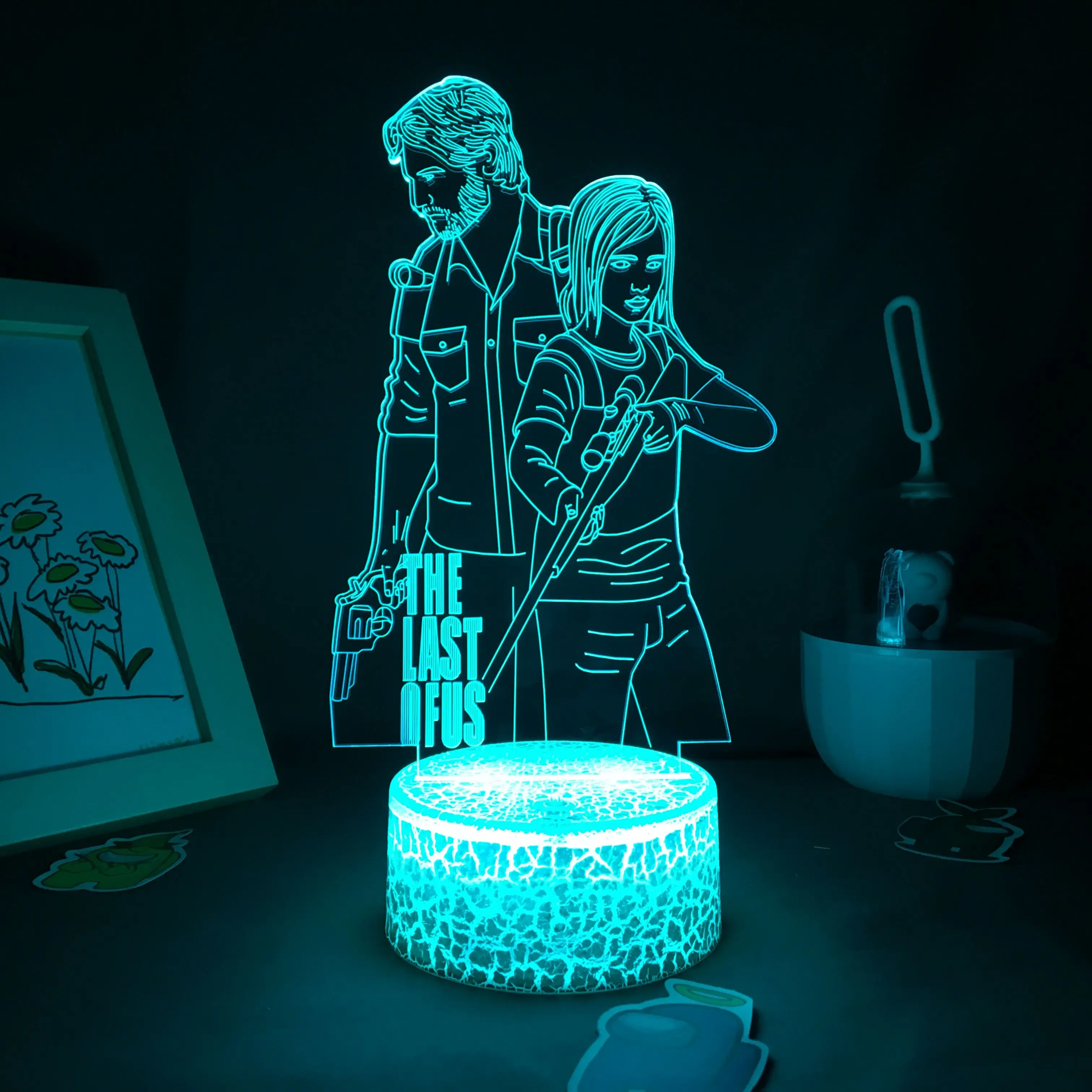 De Laatste Van Ons Spel 3d Led Nachtverlichting Geschenken Voor Vrienden Speelkamertafel Decor Manga Neon Lava Lampen Vriendje Verjaardagscadeaus