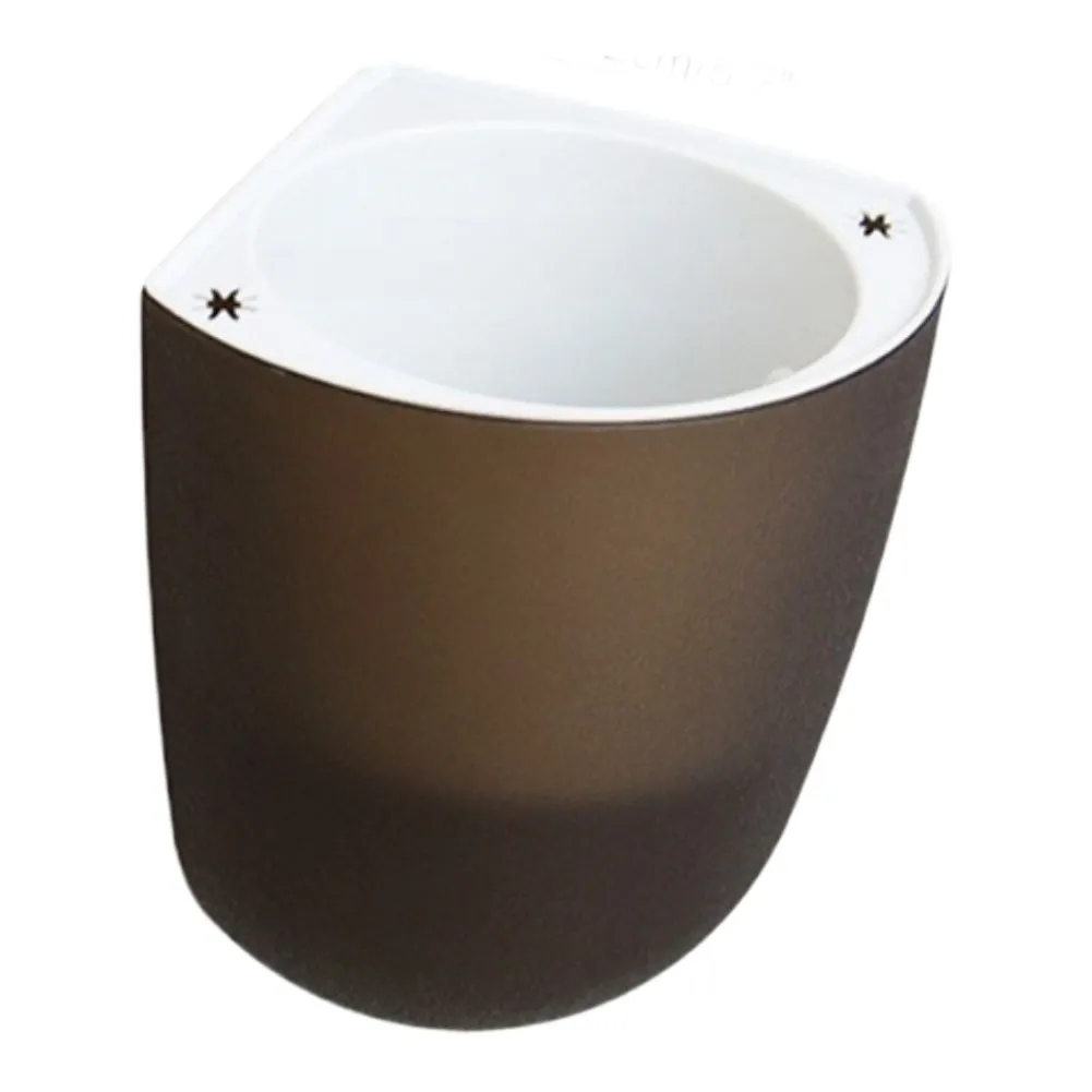 Corner Wall Mounted Self Watering Hanging for Indoor Plants with Water Level Window and Absorbent Cotton Rope System