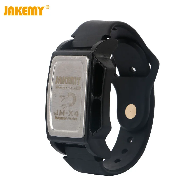 JAKEMY JM-X4 Components Adsorption Bracelet Powerful Magnetic Wrist Band Hold Small Metal Nuts Washers Screws Nails