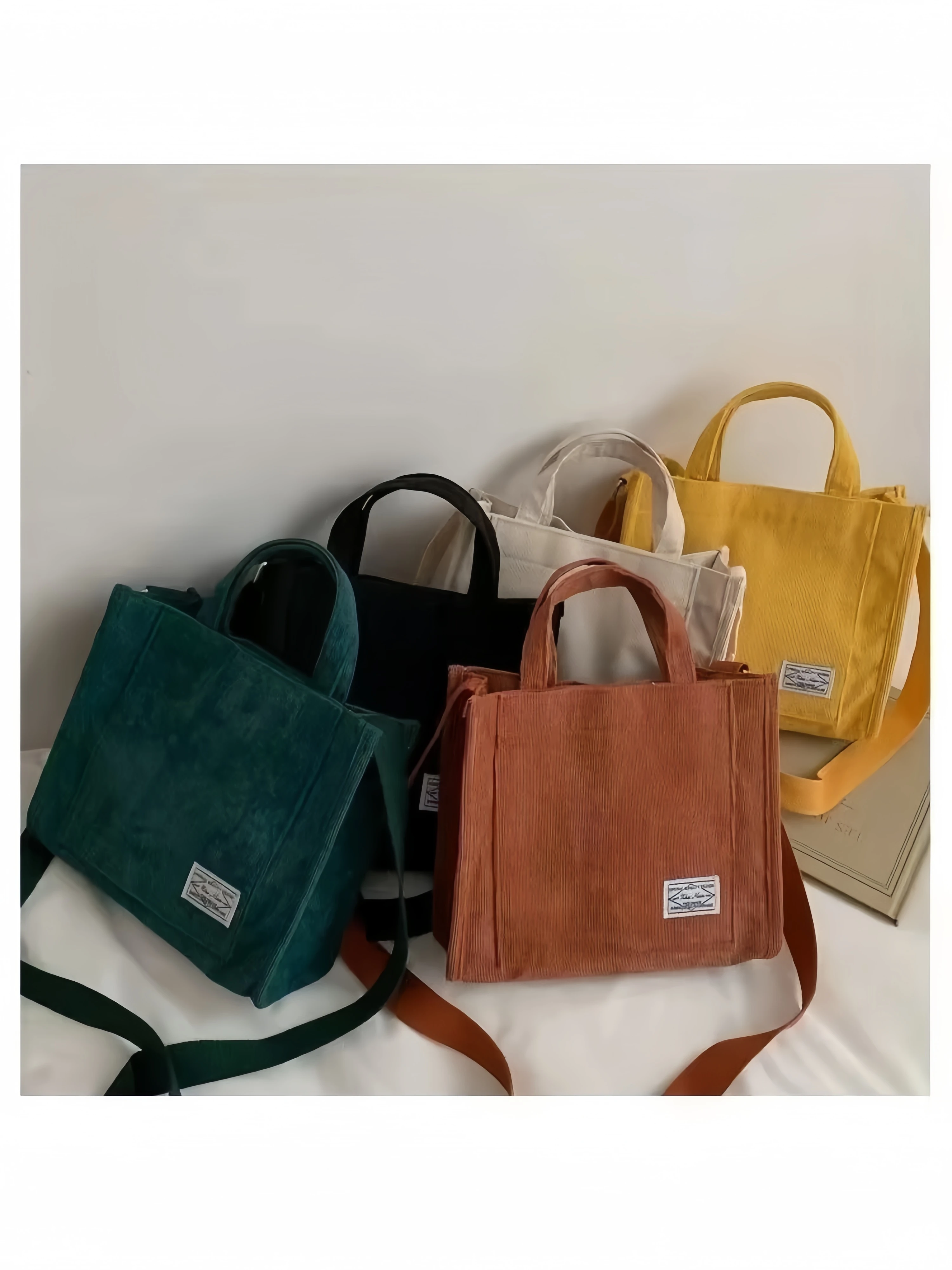 Mulheres veludo zíper bolsa de ombro pequena lona algodão bolsa casual tote feminino eco crossbody saco do mensageiro do vintage