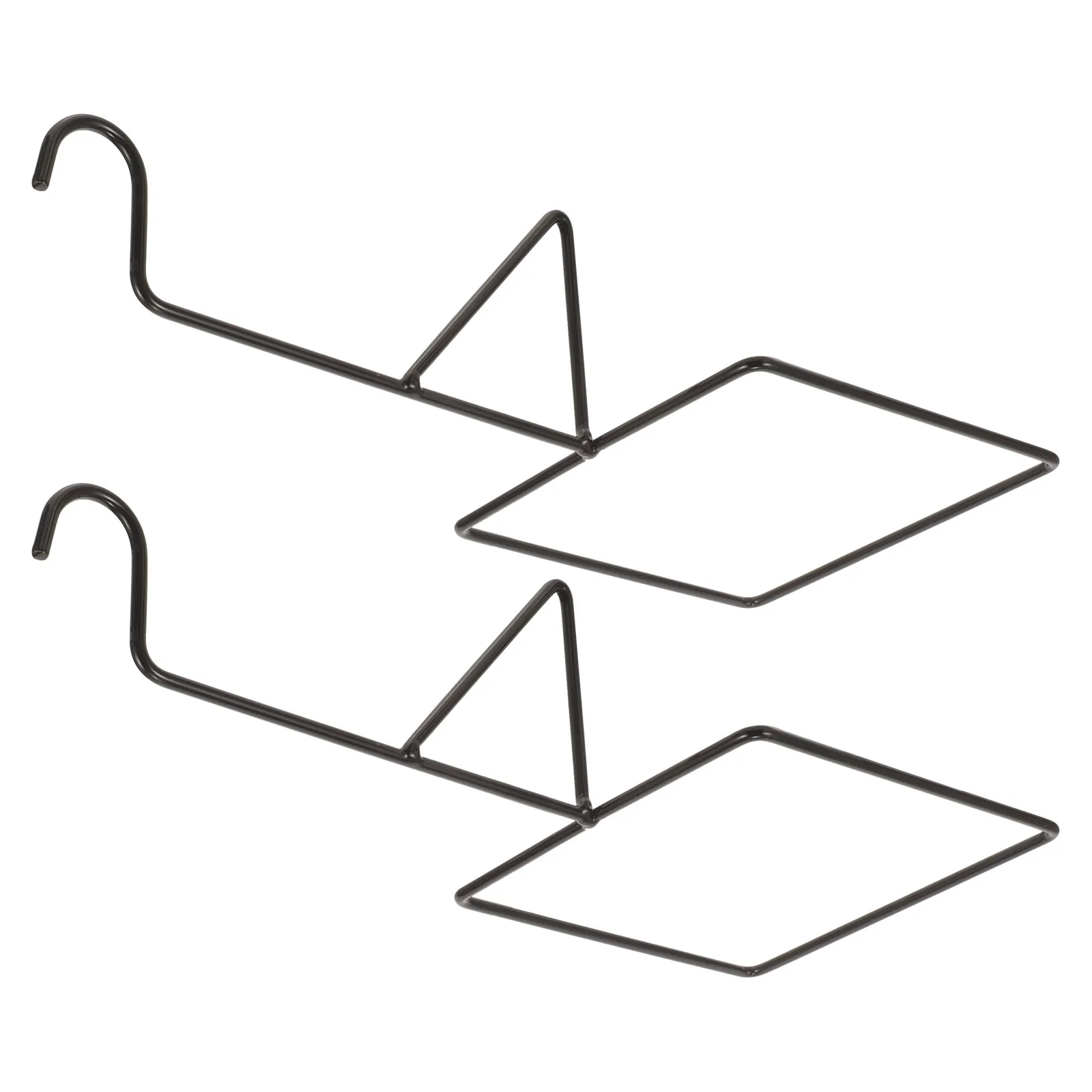 

2pcs Black Hooks for Hanging Flowerpot Basket Plant Railing Planter Bracket Railing Fence Lantern Brackets Garden Outdoor