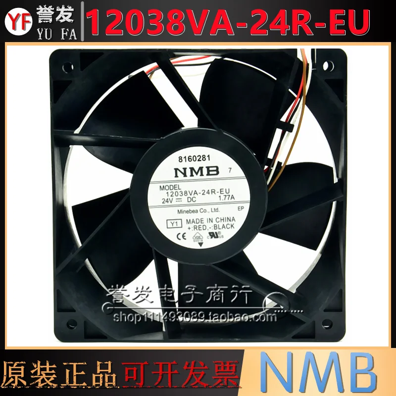 Nuevo RADIADOR DE VENTILADOR DE REFRIGERACIÓN ORIGINAL 12038VA-24R-EU 24V 1.77A 12038 120x120x38mm