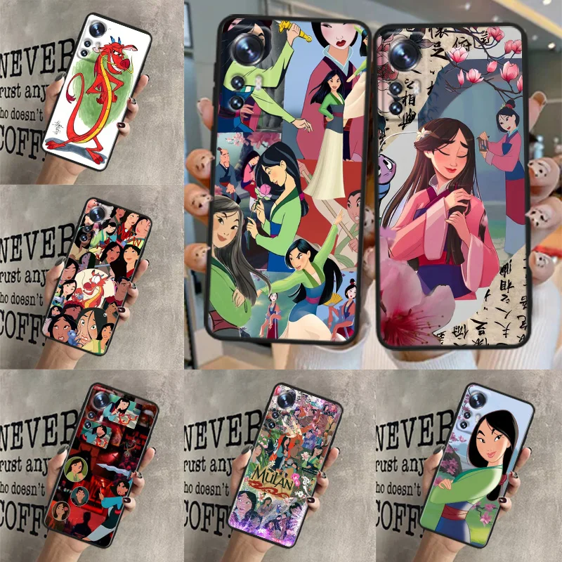 

Beautiful Mulan Black Phone Case For Xiaomi Mi 11T (11T Pro) 11 12 13 14 X S T Lite Pro 5G Funda Silicone Soft Cover Shell Capa