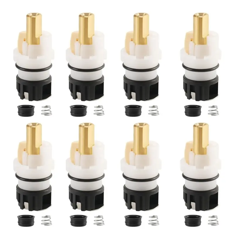 

A63K-RP25513 Faucet Stem Replacement 8 Pack For Delta Two Handle Faucet Repair Kit- Premium Faucet Cartridge Components