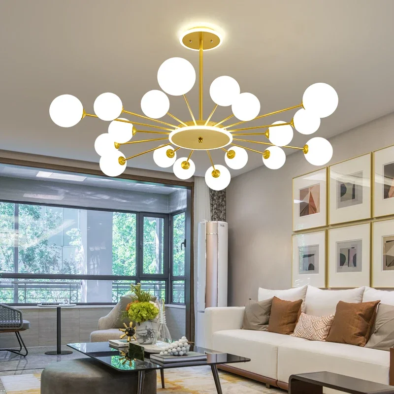 

Modern nordic Ceiling Lights for Bedroom Living room decoration Hardware+Glass indoor lighting plafond led G9 bulb Lamp