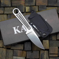Small straight high hardness outdoor knife survival knife integrated keel with K sheath survival camping pocket knife EDC