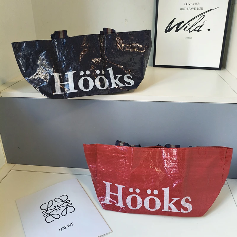 Bolsa op tejida de tamaño pequeño, bolsa op de mano de un solo hombro para ir al trabajo, bolsa de almuerzo para Picnic, playa, Fitn