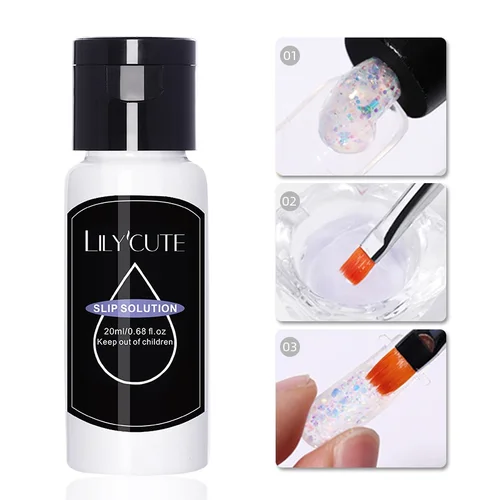 LILYCUTE-solución antideslizante líquida para uñas, 20ml, para Gel acrílico, extensión rápida, esmalte de uñas en Gel UV, herramienta de diseño de manicura
