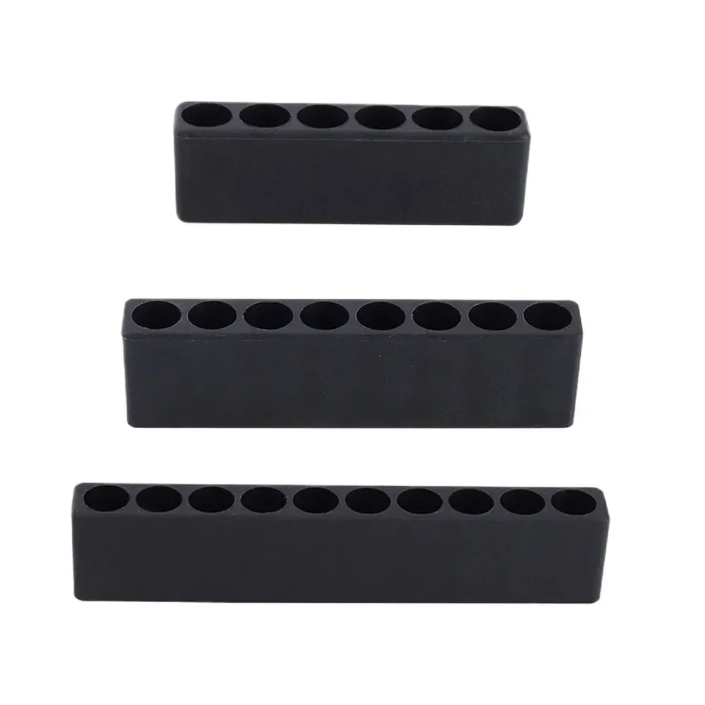 3Pcs Set 6/8/10 Holes Hex Shank Screwdriver Bit Holder Plastic Screwdriver Head Storage Drill Bit Stand Accessories Organizer