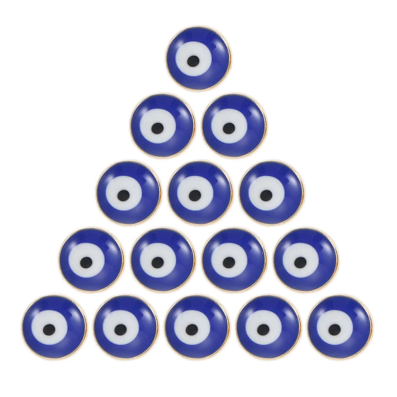 50Pcs Evil Eye Pendants Unique Design Alloy Material DIY Accessories Jewelry Making Decorative Evil Eye Decor DIY Bead Material