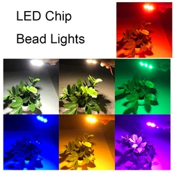 3Pcs 3W 5V Color LED Chip Bead Lights Board Bulb Round Transformation Light Source Dia 32MM Green Blue Red Purple White Lamp