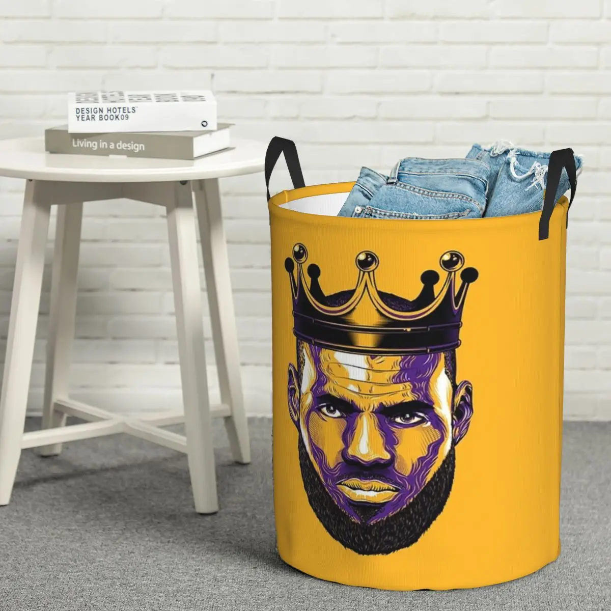 Cesto de Ropa Plegable King Lebron James, Organizador de Lavandería, Cesta para Ropa de Bebé, Organizador del Hogar