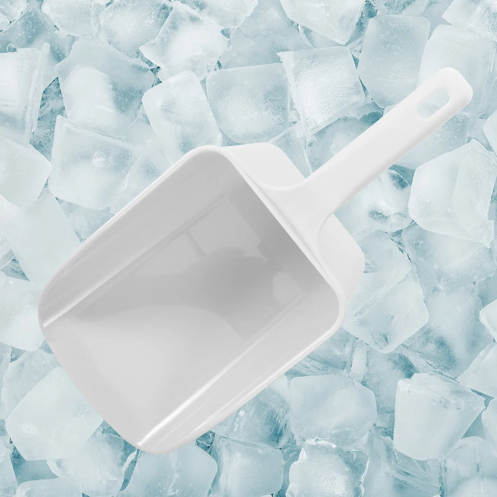 

Ice Scoop Multi Function Ergonomic Handle Smooth Head Kitchen Bar Grain Flour Ice Cube Scoop Serving Tool Rice Shovel