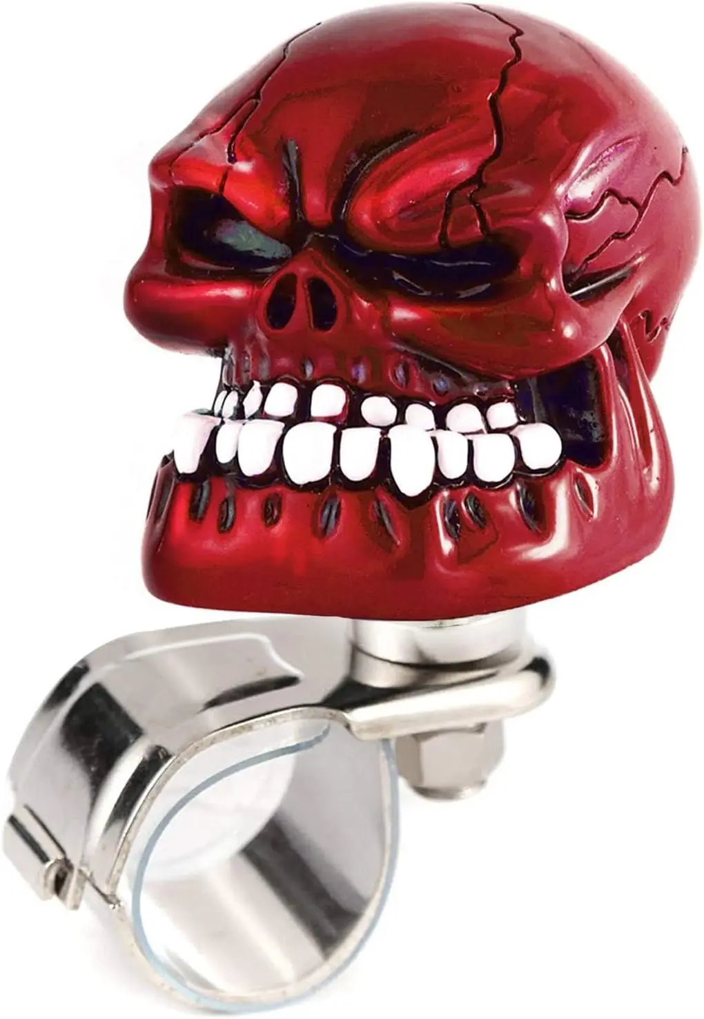 

Адаптивная ручка рулевого колеса с черепом, крутая универсальная ручка с электроприводом, быстросъемная для автомобиля, съемная