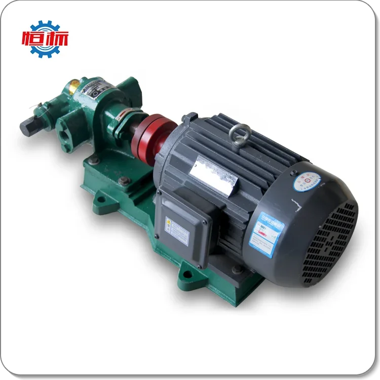 Fuel Oil Transfer Pump Electric Gear Pump KCB Cast Iron ISO Seal Double Gears 380v 3phase or 220v Single Phase 45# Steel 1.5KW view 5