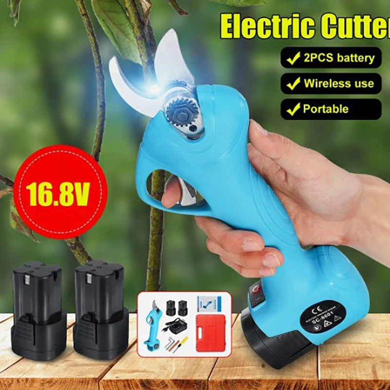 16.8V 25mm Portable Electric Pruning Machine Fruit Tree Scissors Pruning Shears Garden Electric Tool (Charger US)