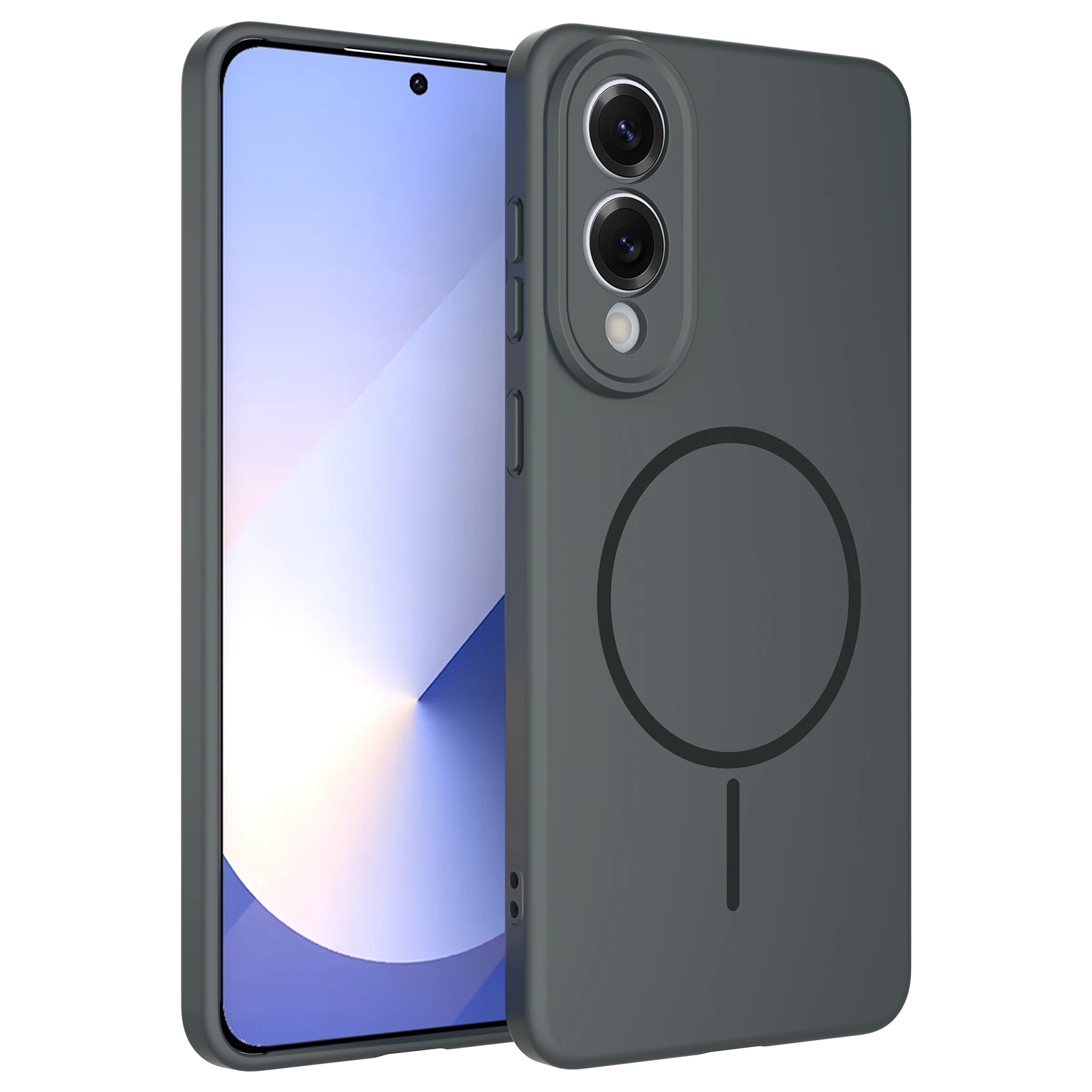 Pour Samsung Galaxy S25 Edge étui à la mode couleur respectueux de la peau magnétique PC couverture pour Samsung S25Edge antichoc pare-chocs Funda