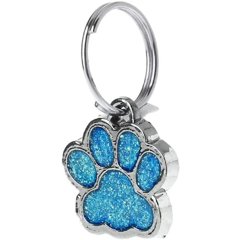 Pet Collar Tag Pet Dog Cat ID Multicolor Pet Mini Foot Fashion Pendant (Random Color)