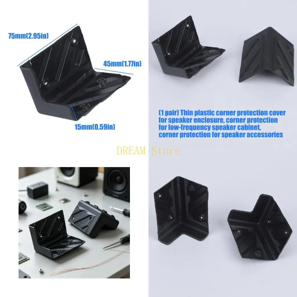 Speaker Box Corner Guards with Mounting Holes for Speakers Cabinet Edges Repair Best Sale