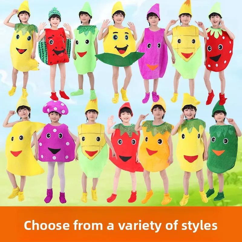 زي فاكهة للهالوين للأطفال والكبار، أدوات للعروض، ملابس للمناسبات والأعياد، زي خضروات لعروض رياض الأطفال #3