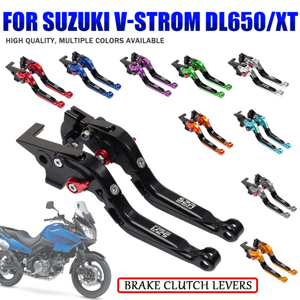 For SUZUKI DL650 V-Strom DL 650 XT VStrom 650 DL 650XT Motorcycle Accessories Brake Clutch Levers Handle Adjustble Fall Proof