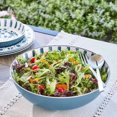 Serveringsskål i bambumelamin, hållbar, splitterskyddad, lätt, diskmaskinssäker, elegant, modern design, perfekt för inomhusbruk och utomhusbruk. 12 best sales skål melamin - №2