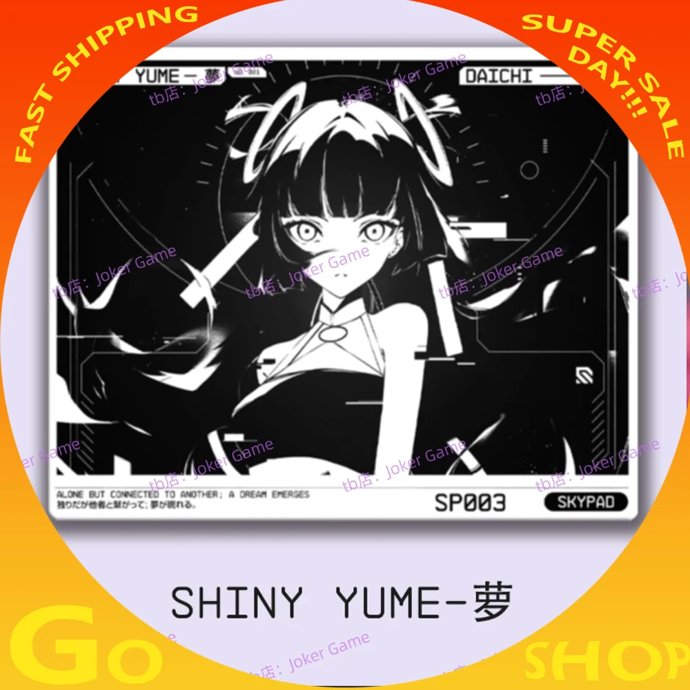 

Skypad SORA YUME Стеклянный коврик для мыши Игровой закаленный стеклянный коврик для мыши FPS Гладкий профессиональный индивидуальный коврик для мыши в подарок