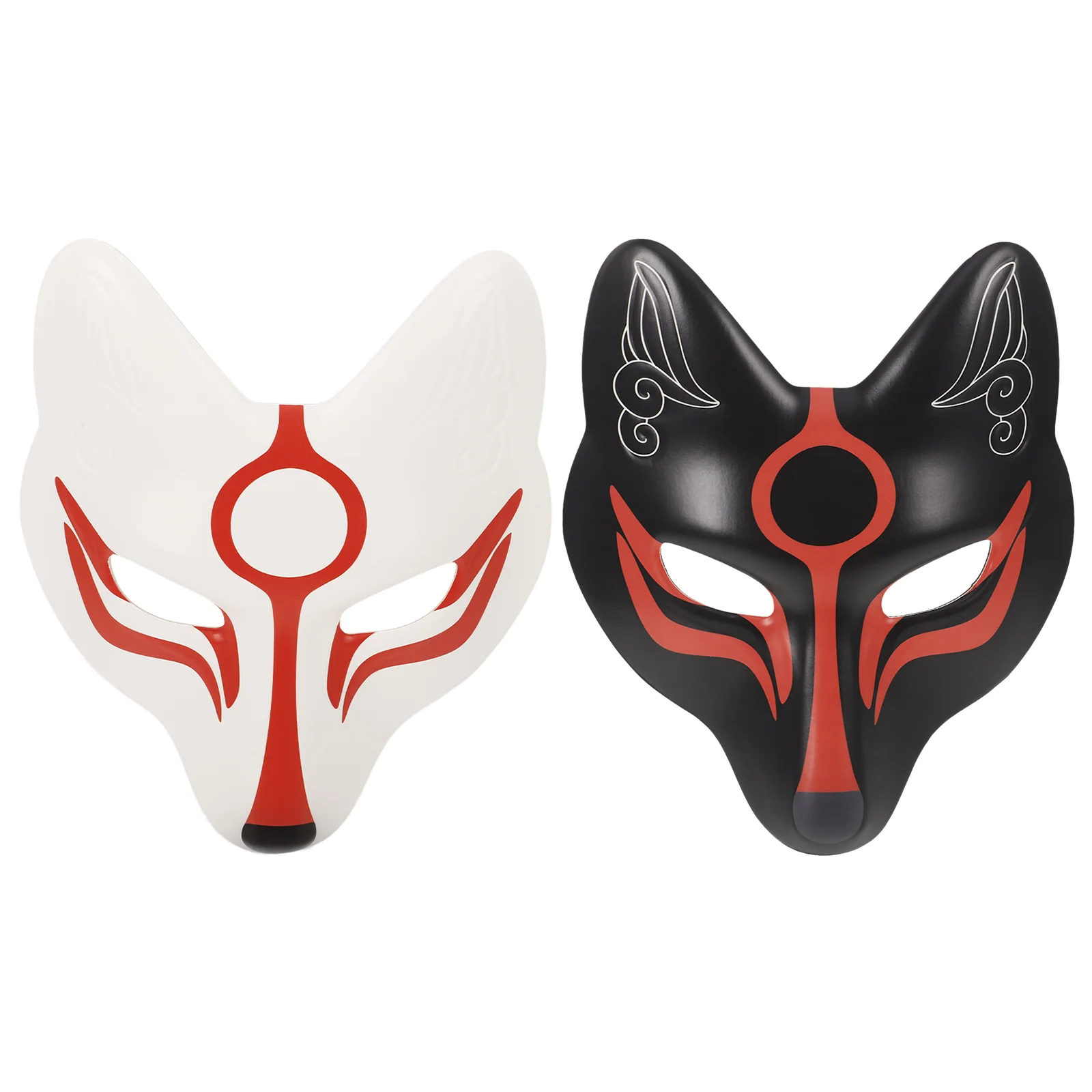 

2 Pcs Yangyong Kitsune Fox Mask Japanese Eva Halloween Costumes Animal Party Decorative