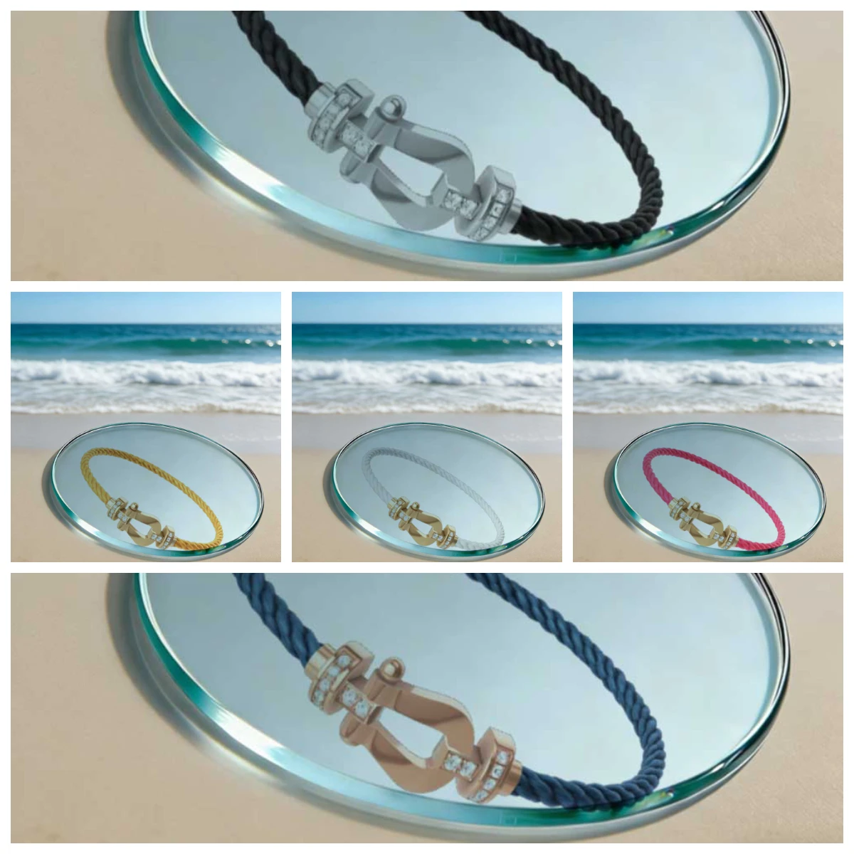 

Большая нейлоновая веревка из нержавеющей стали с полудрагоценными камнями для повседневного ношения женщинами и в качестве подарка на вечеринку, изысканная и элегантная.