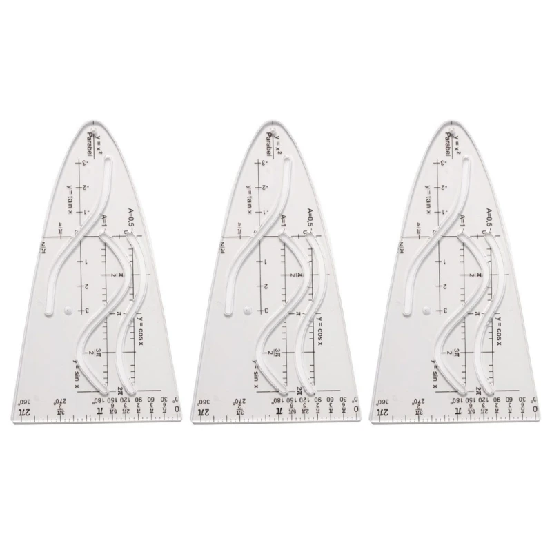 Teacher, Student Parabola Ruler Parabolic Template for Mathematical Functions Dropship