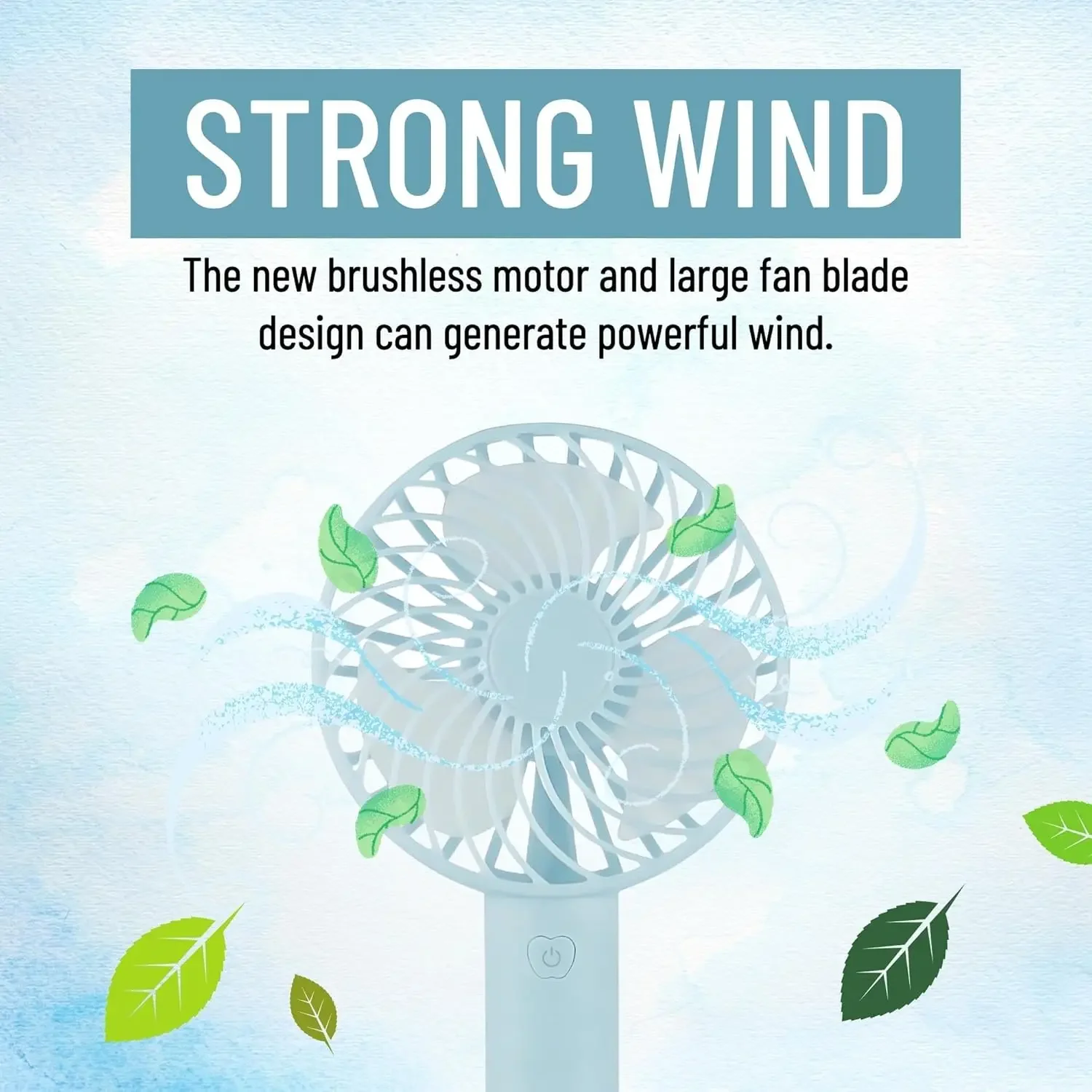 Brago mini ventilador portátil a pilhas pequeno pessoal portátil velocidade ajustável usb recarregável poderoso para interior ao ar livre