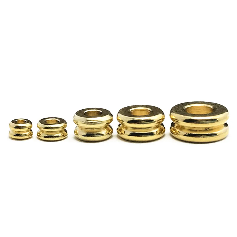 Rondelle Wheel Shape 3mm 4mm 5mm 6mm 7mm Solid Brass Metal Light Gold Color Loose Spacer Beads For Jewelry Making DIY Findings image 6