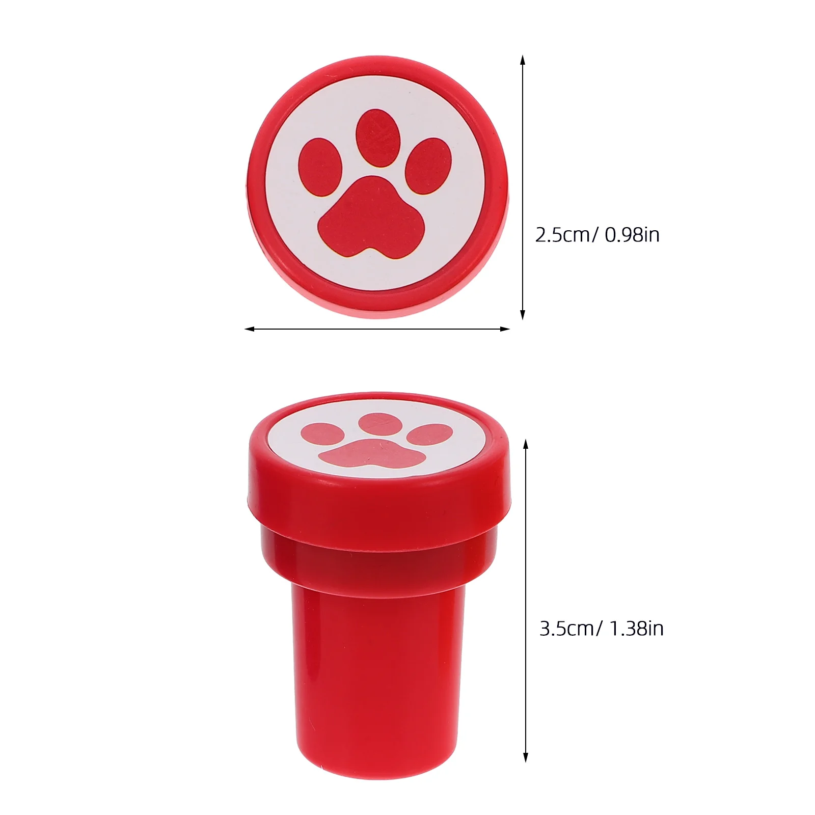 12 Stuks Kids Stempel Kleine Postzegels Plastic Stempel Decor Hond Pootafdruk Stamper Voor Dagboek Hond Poot Postzegels Hand stempels Voor Kinderen Hond Poot St