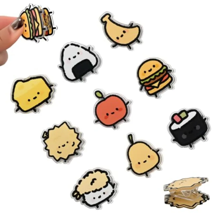 9 Pcs Cute Chip Cli…