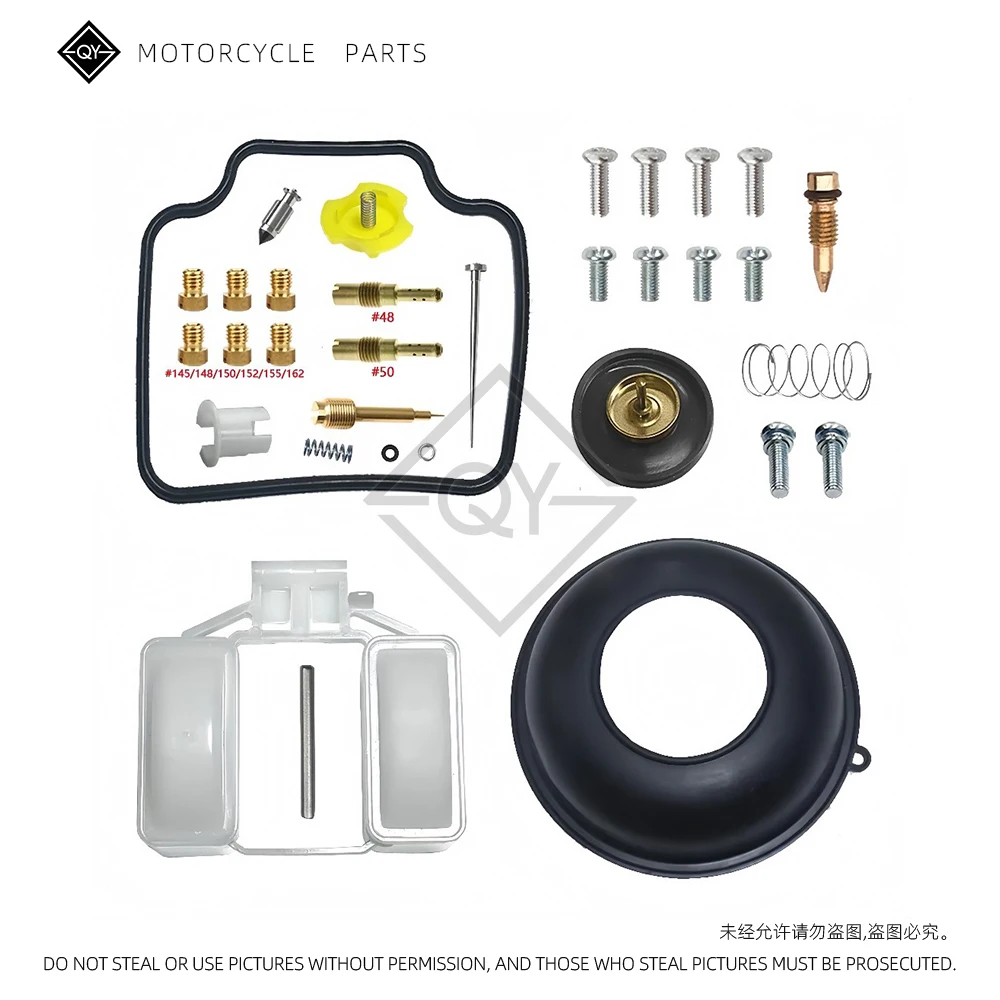 Motorcycle Carburetor Seal Gasket Diaphragm Rebuild Parts Carburetor Repair Kit For HONDA DOMINATOR 650 NX650 1988-1994 view 2