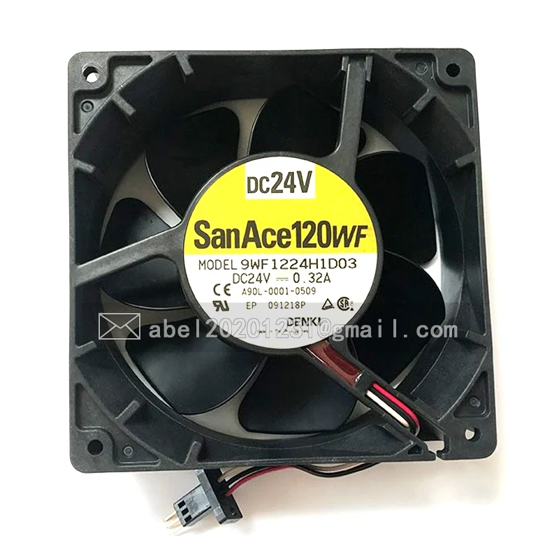 BRAND NEW ORIGINAL 9WF1224H1D03 A90L-0001-0509 DC 24V COOLING FAN COOLER 12038 12CM 120*120*38MM