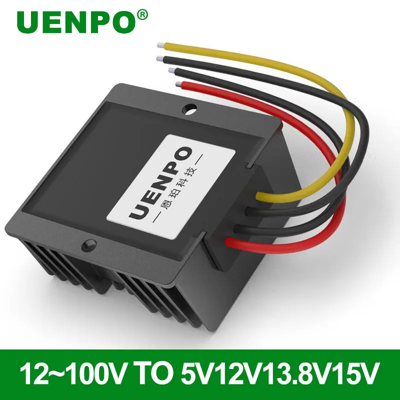 24V 36V 48V 60V 72V 80V 90V 12V-100V to 12V 15A 20A 25A 40A DC-DC Power Converter Step-Down Module Transformer Car Power Supply