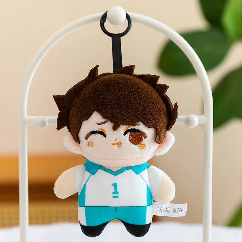 Haikyuu!! Anime Plüsch-Schlüsselanhänger Hinata Kageyama Oikawa Kuroo Nishinoya Puppe Taschenanhänger Sammlerstück Anhänger Rucksack Handtaschen-Deko – Detail 11