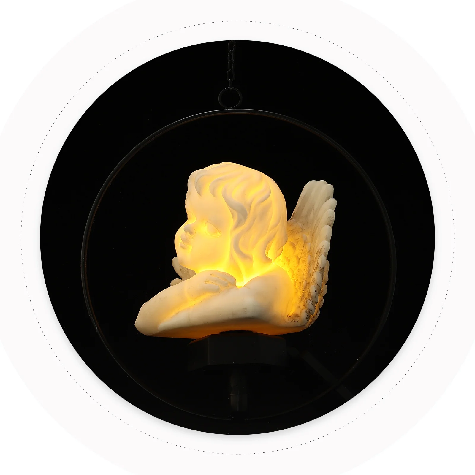 

Подвесной солнечный светильник для украшения сада, светодиодный светильник на солнечной энергии, изысканные крылья, безопасный, надежный, энергоэффективный