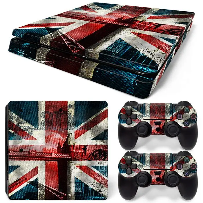 PS4 Slim Skin Sticker For PlayStation 4 Console and Controllers For PS4 Slim Gamepad Controller Sticker Decal