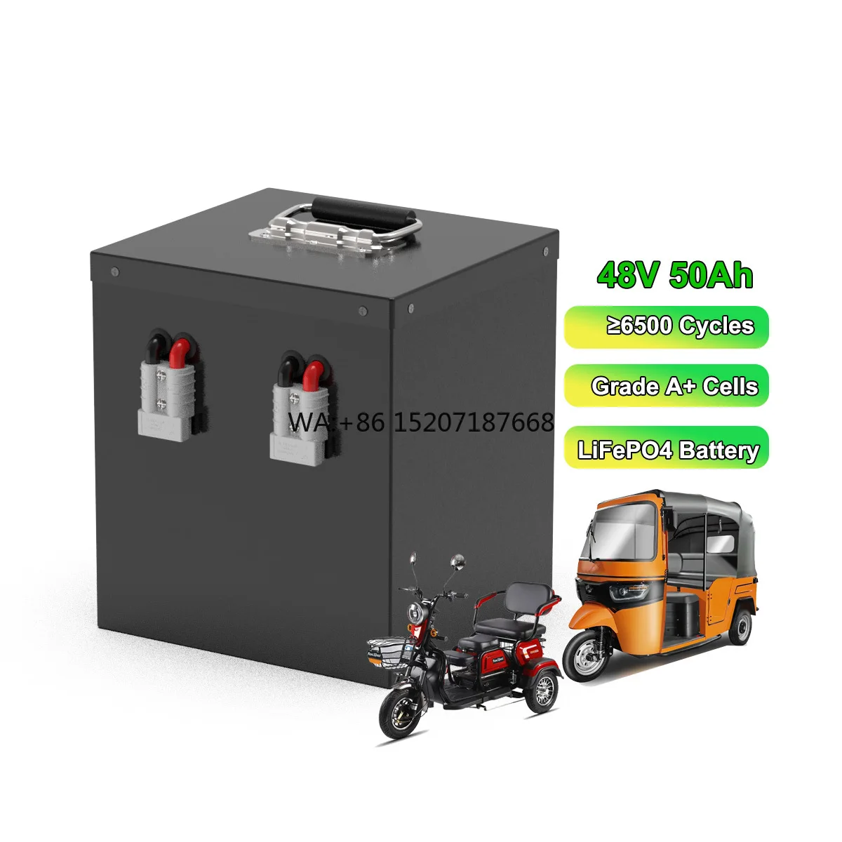 

Lithium Ion Battery Packs for Cart Factory Custom Lifepo4 Cart Batteries 48v 51.2v 20ah 30ah 40ah 50ah