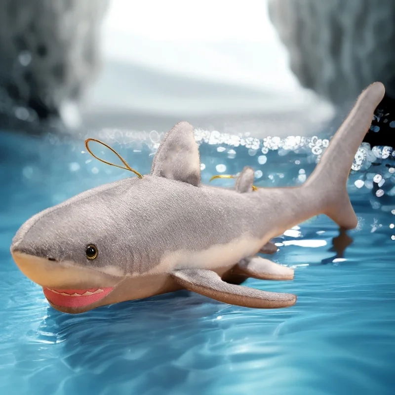 

60-140cm Cartoon Hot Sell Soft Shark Plush Toy Simulation Stuffed Soft Jaws Pillow Sleeping Cushion Warm Hug for Boys Girls Gift