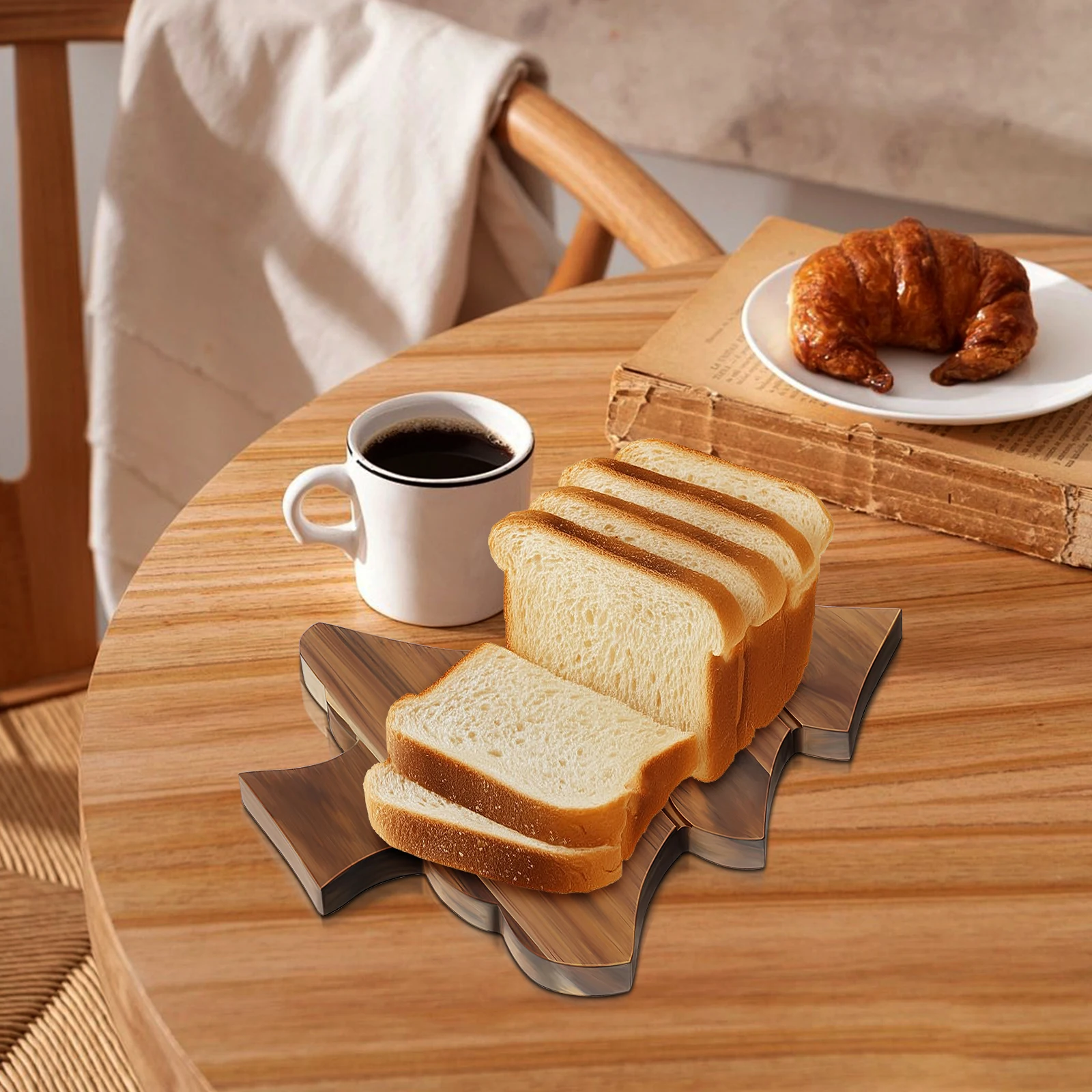 

Christmas Tree Wooden Cutting Board Multi-Functional Serving Tray for Sushi Charcuterie Fruits Desserts Holiday Party Decoration